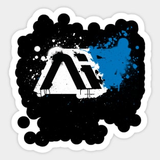 AI splat Sticker